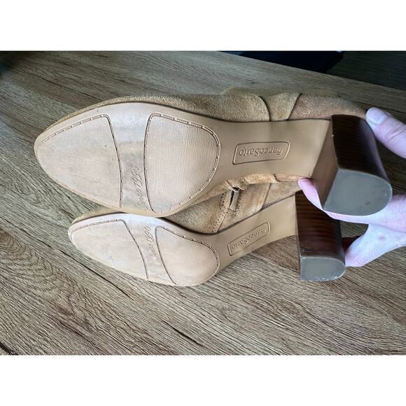 Franco Sarto Brown L-Pia Ankle Boots Size 8 - Picture 4 of 6